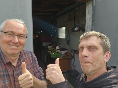 Volker und Daniel: Anlage läuft